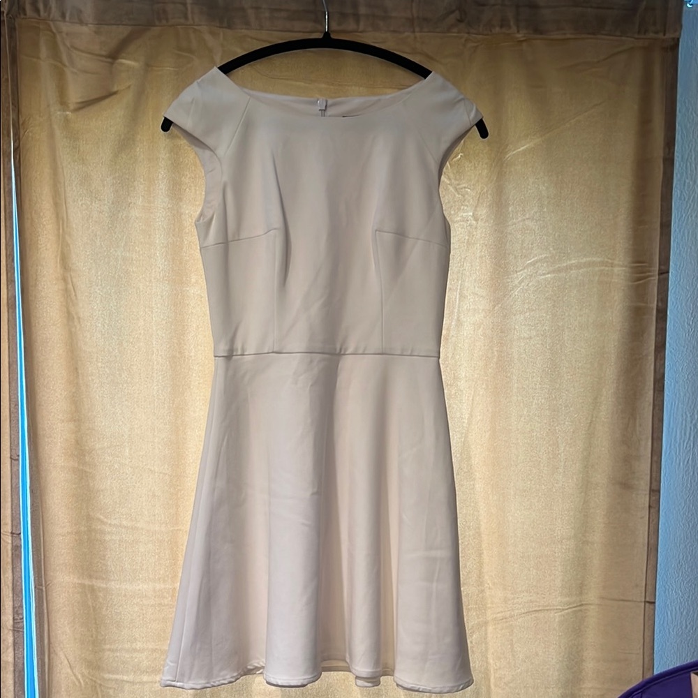 French Connection Cream A-Line Mini Dress